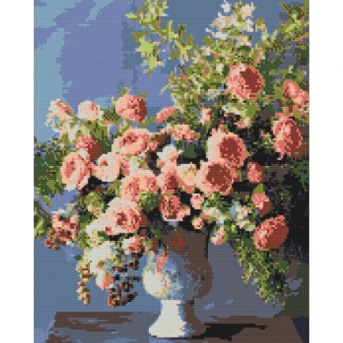 Алмазна мозаїка "Півонії у вазі" 40х50 см
