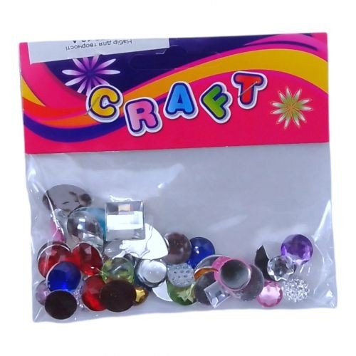 Набір для творчості.фурнітура "Стрази кольорові" (35383)