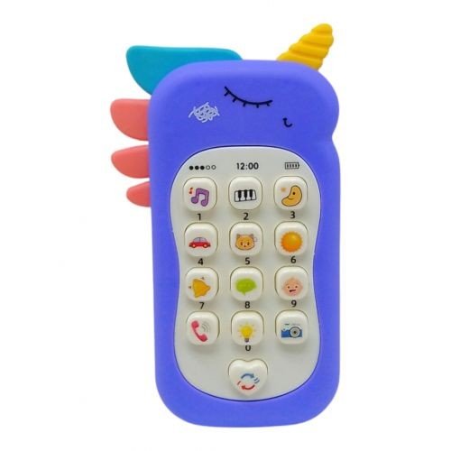 Телефон дитячий, музичний Единоріг фіолетовий