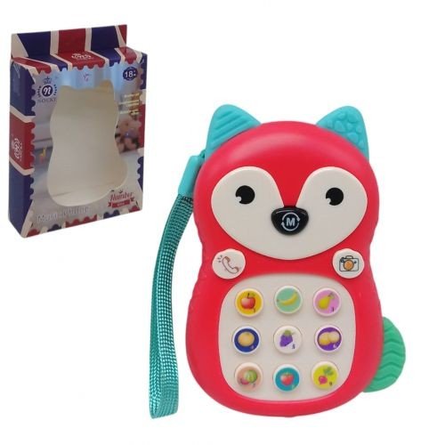 Телефон дитячий, інтерактивний Лисичка (рожевий)