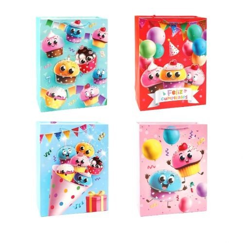 Пакет подарунковий, 41 х 12 х 31 см мікс, 1 штука