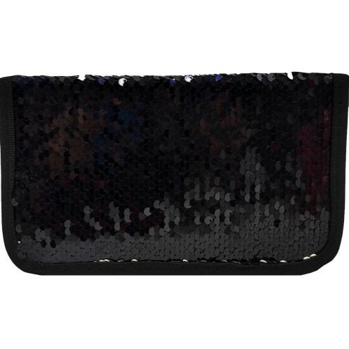 Пенал книжка паєтки (1 відділ) чорний