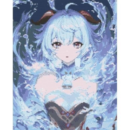 Алмазна мозаїка "Аніме. Геншин імпакт. Гань Юй" 40х50 см