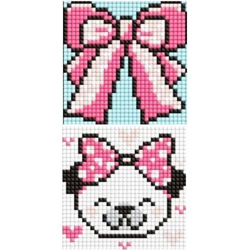 Набір з алмазною мозаїкою на самоклеючій основі "Бантик" 9x9 см