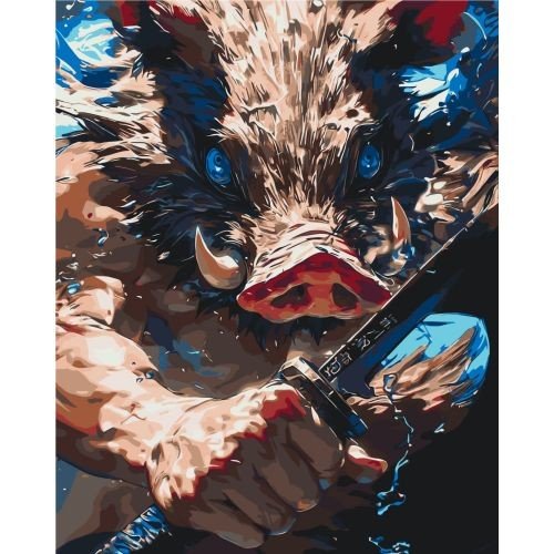 Картина по номерах "Іноске Хашибіра. Аніме. Клинок, що розсікає демонів" 40x50 см