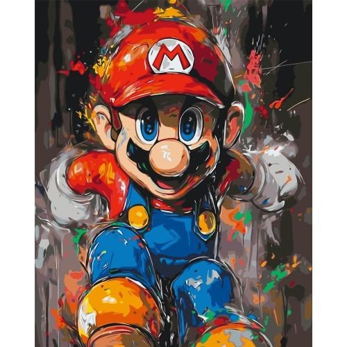 Картина по номерах "Супер Маріо" 40x50 см