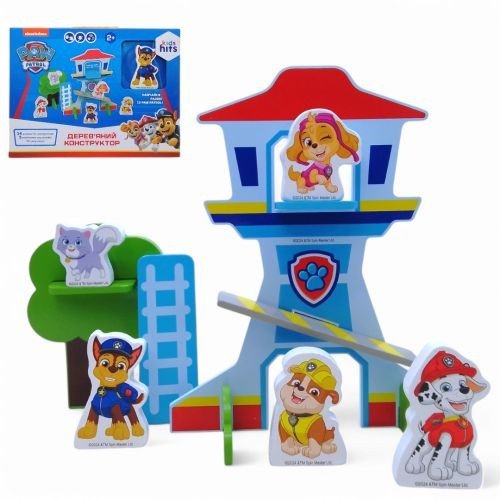 Деревʼяна іграшка KidsHits Щенячий патруль Paw Patrol, ігровий набір у кор. 34*25,5*3,3 см