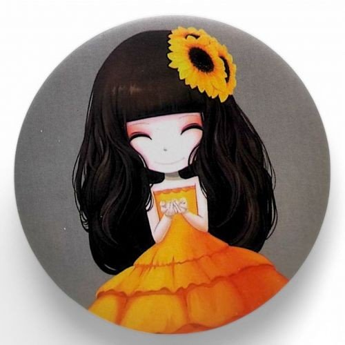 Люстерко двостороннє кругле "Лялька"