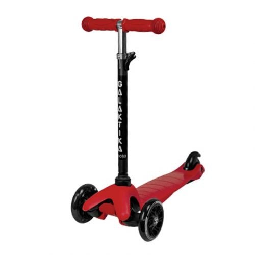 Самокат пластик PU світ.110*25мм 30*11см 1,7кг (червоний)