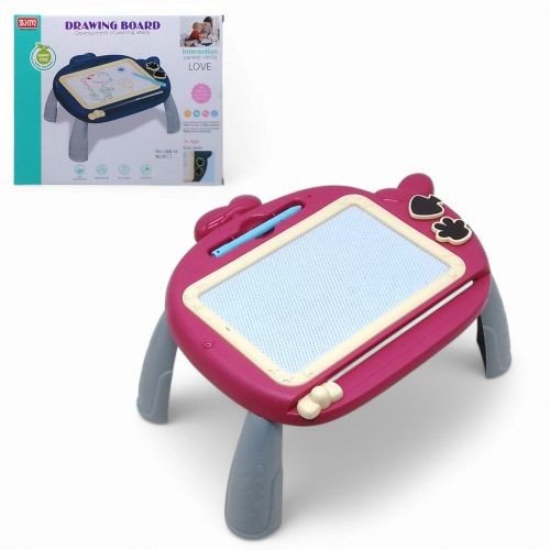 Стіл-дошка для малювання з печатками (червоний)