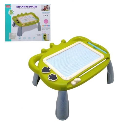 Стіл-дошка для малювання з печатками (зелений)