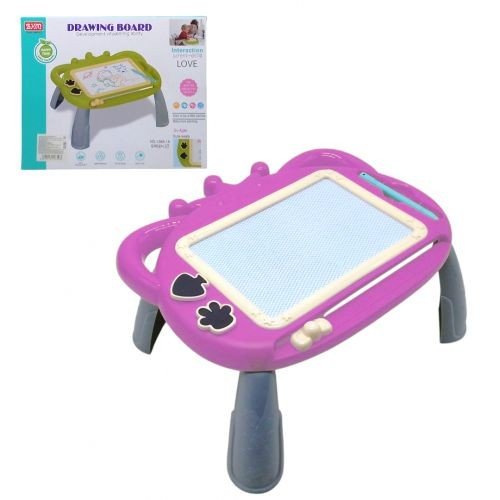 Стіл-дошка для малювання з печатками (фіолетовий)