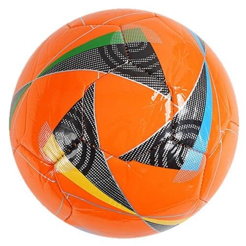 М`яч футбольний РОЗМІР №2, вага 100 грамів, матеріал PVC, балон гумовий (помаранчивий)