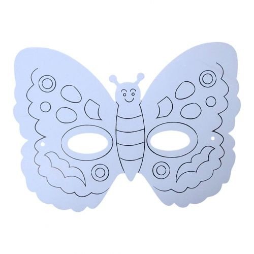 Маска-розмальовка, паперова, Великодня (метелик)