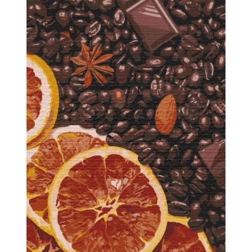 Картина за номерами "Кавові зерна" 40х50 см