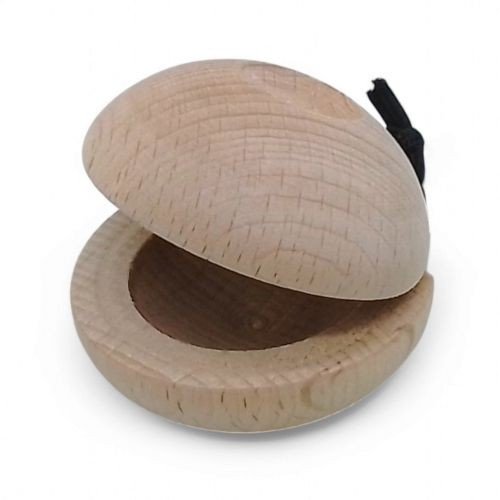 Кастаньєта деревʼяна "Жабка" незабарвлена