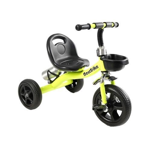 Велосипед 3-х колісний BS-11823 "Best Trike" сталева рама, колеса EVA, переднє d=10’’, заднє d=8’’, кошик, бутилочка, в коробці