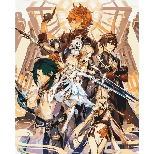 Картина за номерами "Аніме. Геншн Імпакт" 40х50 см