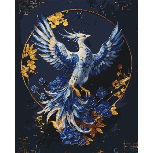 Картина за номерами з фарбами металік "Фенікс" 40х50 см