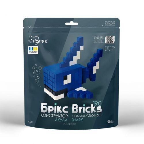 Конструктор "Брікс: акула", 190 дет