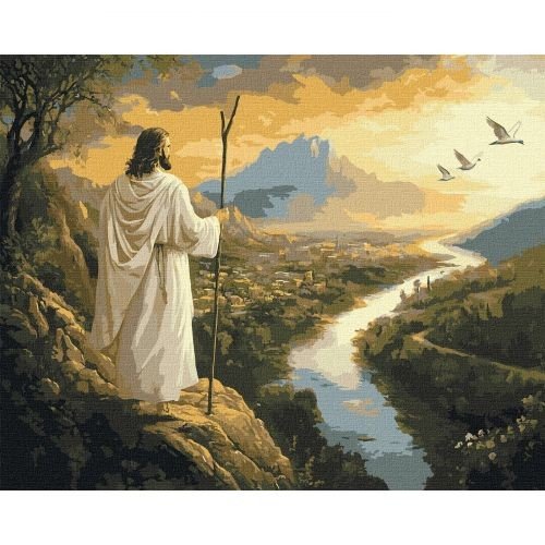 Картина за номерами "Погляд Спасителя" 40х50 см