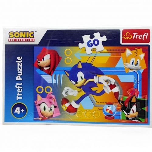 Пазли (60 ел) "Сонік в дії"