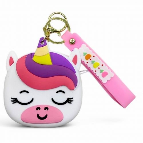 Гаманець силіконовий (8,5 см) єдиноріг білий