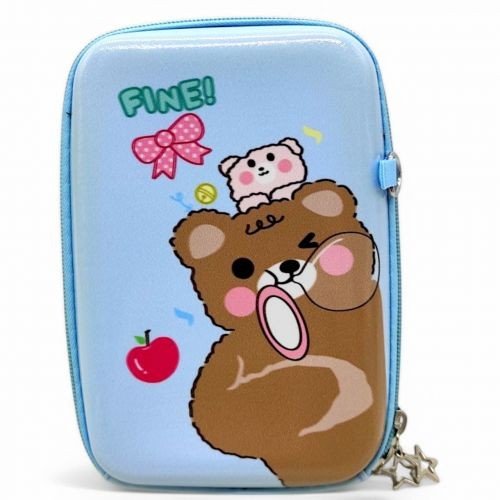 Сумочка "Аніме. Ведмедик", блакитна