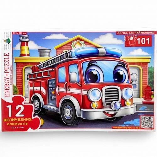 Гра-пазл (максі) "Пожежна машина" (12 ел)