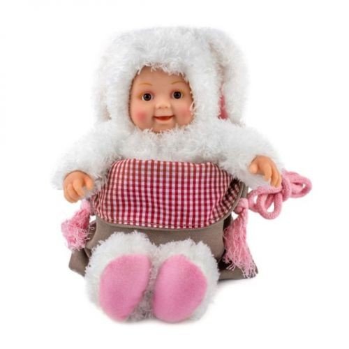 Лялька "Маленьке Зайченя" з сумкою та стікерами, 23 см