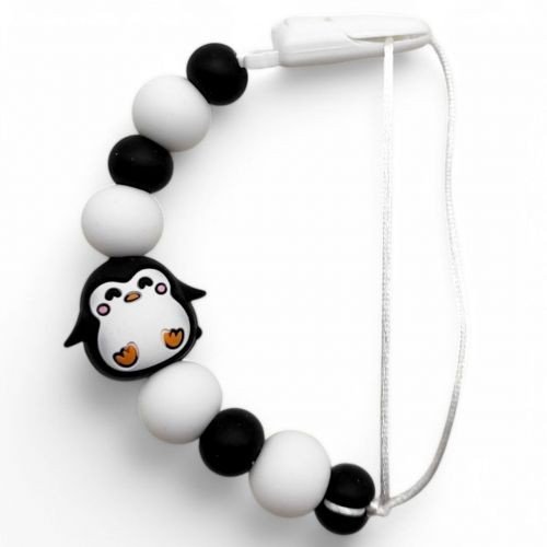 Силіконовий ланцюжок для пустушки "Animals. Пінгвін"