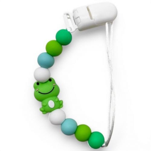 Силіконовий ланцюжок для пустушки "Animals. Жабка"