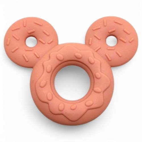 Силіконовий прорізувач "Міккі", персиковий