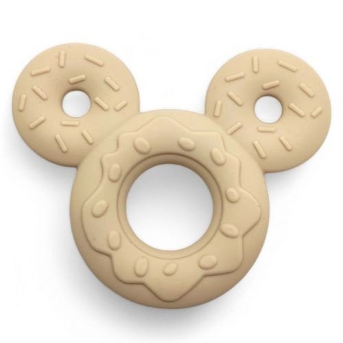 Силіконовий прорізувач "Міккі", бежевий