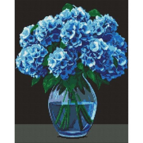 Алмазна мозаїка "Букет гортензій" 40х50 см