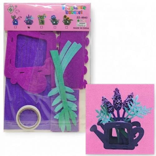 Набір для творчості "Зроби букет квітів із фетру" (ФІОЛЕТОВІ)