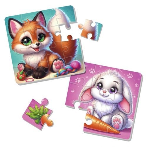 М’які максі пазли “Зайчик та лисичка"