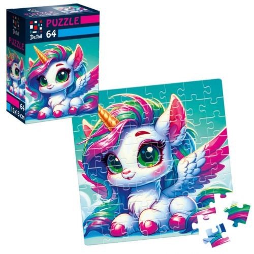 Пазли De.tail. Замріяна єдиноріжка. 64 деталі