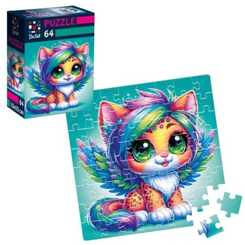 Пазли De.tail. Казковий леопардик. 64 деталі