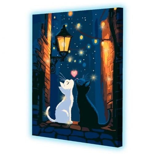 Картина за номерами зі світлодіодною підсвіткою "LʼAmour" 40x50 см