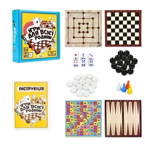 Набір настільних ігор "Ігри для всієї родини" укр
