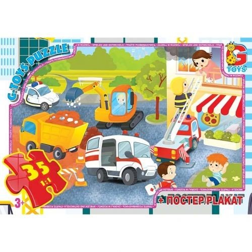 Пазл із серії "Вчимося з задоволенням: Аварійні служби", 35 ел