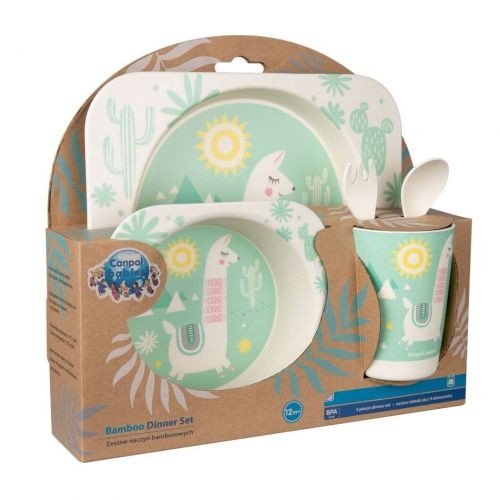 Набір посуду бамбукового "Canpol babies" (5 ел) Lama