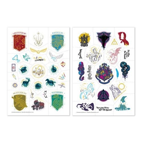 Набір дитячих тимчасових татуювань "Harry Potter. Символи", А5, 2 аркуші