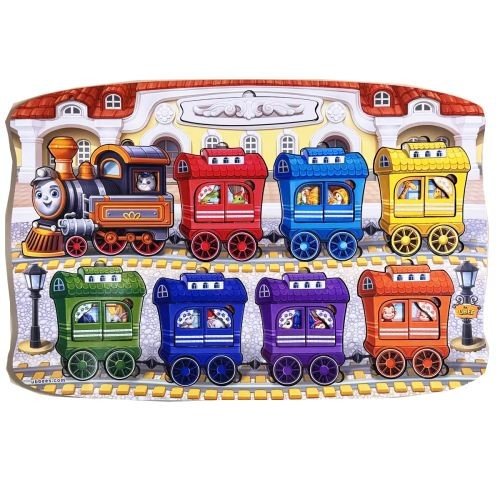 Деревʼяний пазл-вкладиш "Потяг великий" (47,5 х 32,5 см)