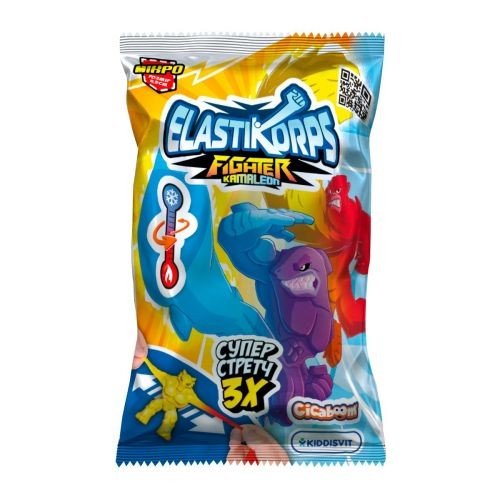 Стретч-іграшка Elastikorps серії Fighter Kamaleon – Мікробоєць
