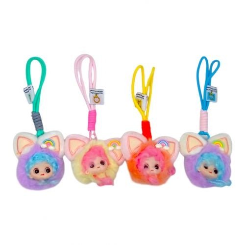 Брелок “Лялька”, карабін, шнурок, в пакеті, 4 штуки