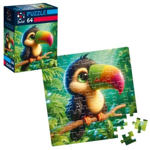 Пазли "De.tail. Пташеня в джунглях" 64 деталі