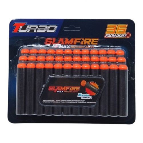 Набір мʼяких набоїв, 36 штук, 7,2 х 1,3 см