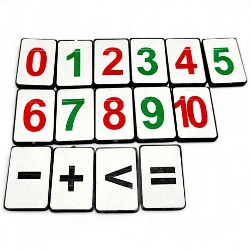 Набір магнітів «Цифри від 0 до 10 та знаки» в пакетику